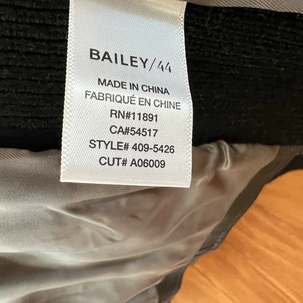 Bailey 44 Gunmetal Knox Faux Leather Jacket, Size 0 - Picture 14 of 15